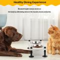 Elevated Dog Bowl Stand with Stainless Steel Bowls