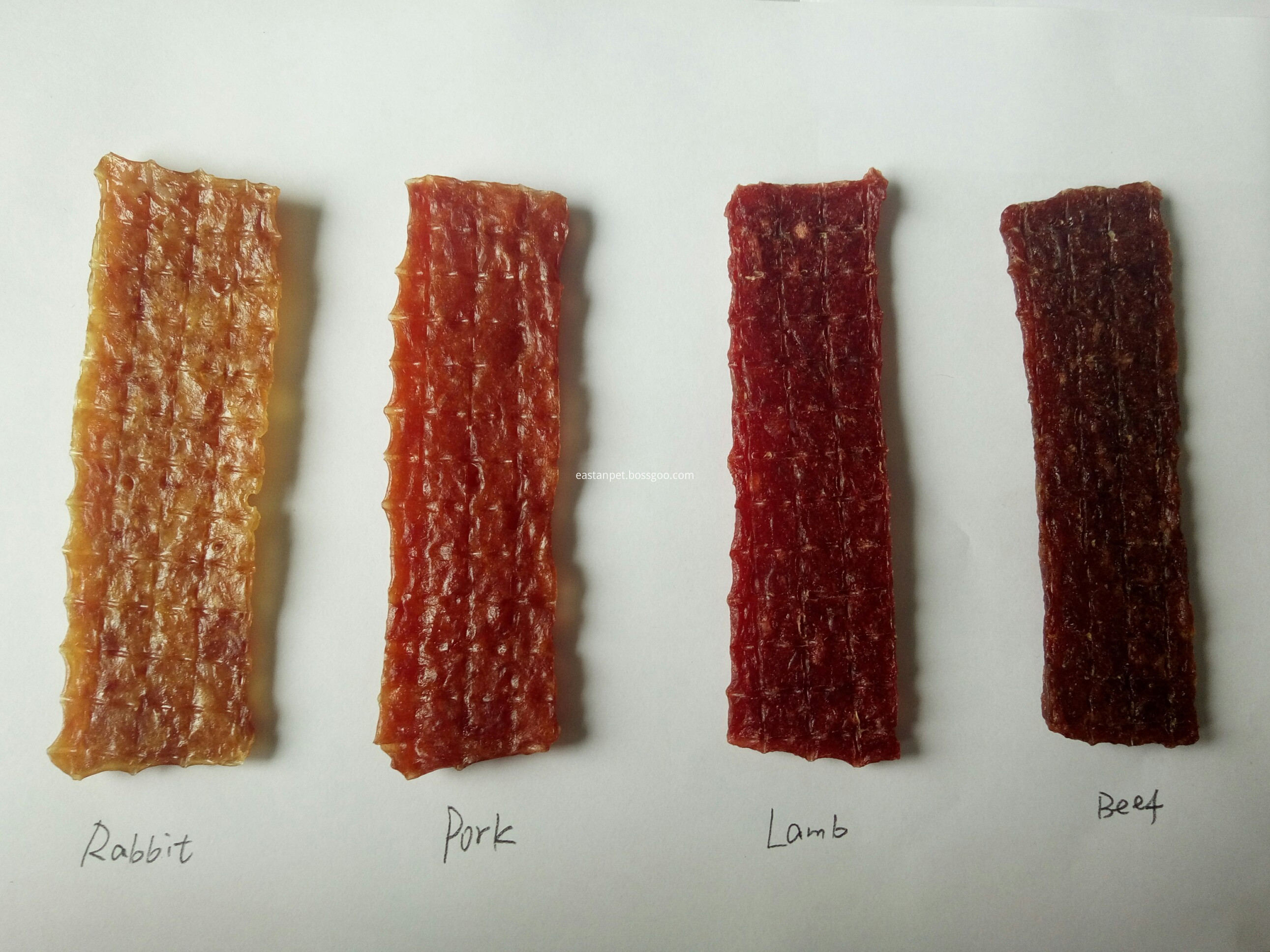 pork,beef rabbit,lamb jerky