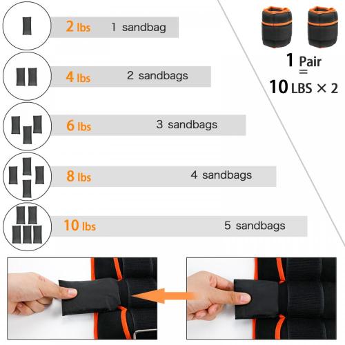 Outdoor Sports Sandbags Adjustable Unisex Walking Sports Sandbags Manufactory