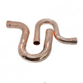 1/2" 3/4" 16 19 25 28.6 32 35 38 42 54mm ID 99.9% Copper End Feed Solder P Trap Plumbing Fitting Coupler For Air Condition