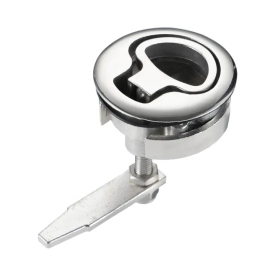2 Inch Stainless Steel 316 Flush Pull Ring Slam Push to Close Boat Slam Latch with Gasket