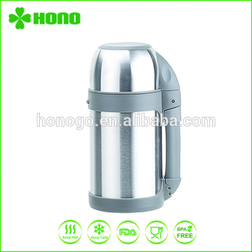 Portable stainless steel thermos cold water pot with handle