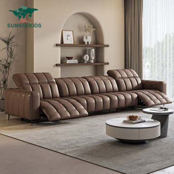 OEM Services Home Electric Sofa Set Factory - Functional Leisure Reclining Sectional Sofa