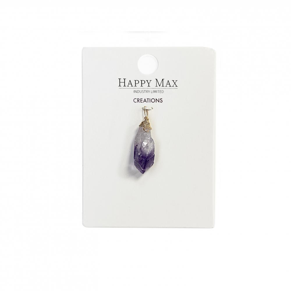 Craft Amethyst Rock Stone Pendants for Jewelry Marking