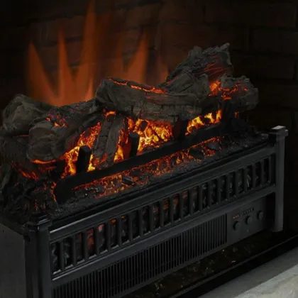 Electric Log Insert with Heater