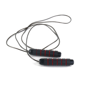 Direct Factory Supply: 2.8m Kids Exercise Speed Jump Ropes with Black PVC Handles and Steel Wire - Ideal for Fitness Speed Training