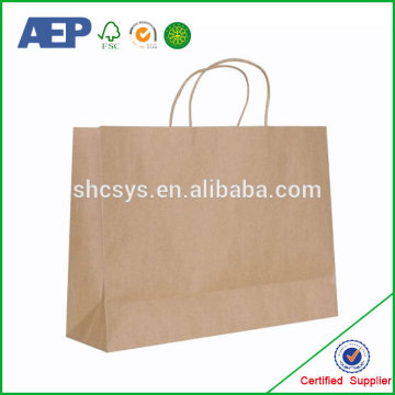 Custom Wholesale Printed Brown Kraft Paper Bag