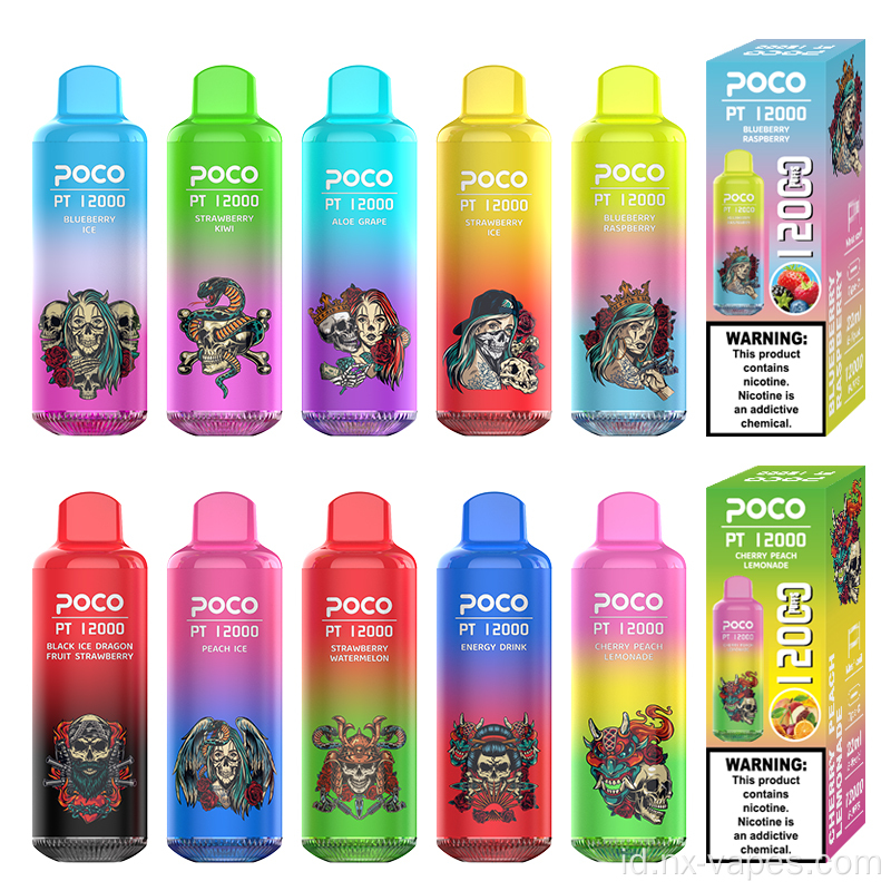 POCO POCO PT 12000 Puff baru sekali pakai Vape