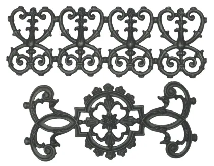 Garden decoration parts wrought iron components