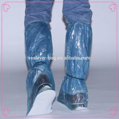 Adult waterproof PVC knee boot rain shoe cover