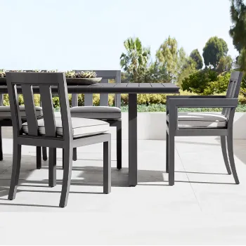 Waterproof Outdoor Aluminum Dining Chair Set for Garden, Restaurant, and Hotel