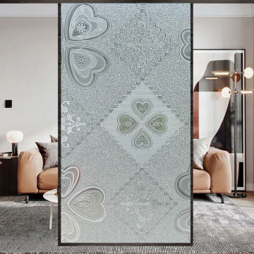 Lucky grass pattern Static Cling Window Film