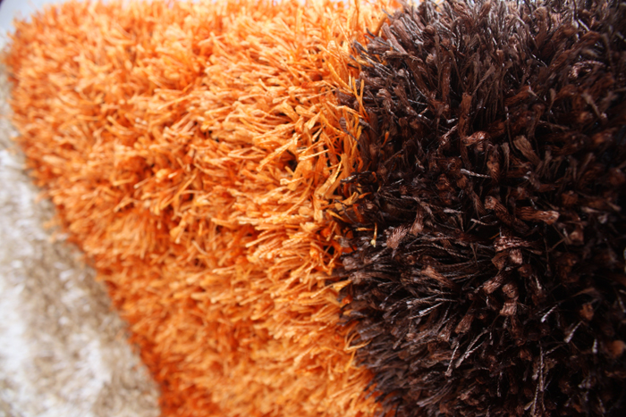 Polyester mix Shaggy carpet with Design
