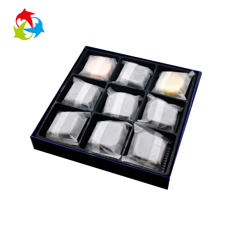 Black blister plastic biscuit insert tray