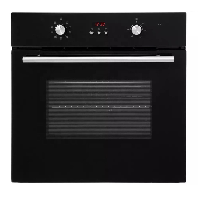 600mm big capacity gas + electric oven 2 layers glass door Hot Air Circulation rottiserie gas chicken oven built in pizza oven