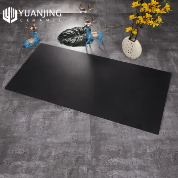 Pure Black and White Anti-Slip Matt Porcelain Tiles: 600x1200mm Sintered Stone Slabs for Floors