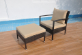 Wicker Garden Dining Outdoor Furniture with Ottomans