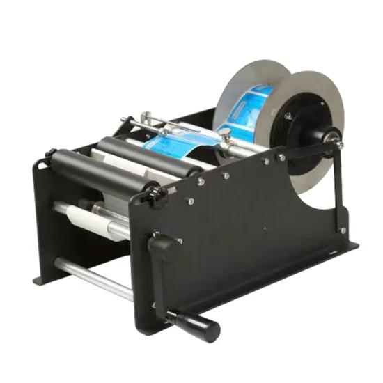 Small Desktop Manual Round Bottle Self-Adhesive Labeling Machine