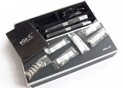 White 1100mah Ego C Twist Starter Kit / Ego C Twist Kit 2.4ohm