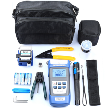 FTTH Assembly Optic Tool Kit Fiber Optic Termination Tool Kit FTTH Splicing Fiber Optical power meter Tool Kits