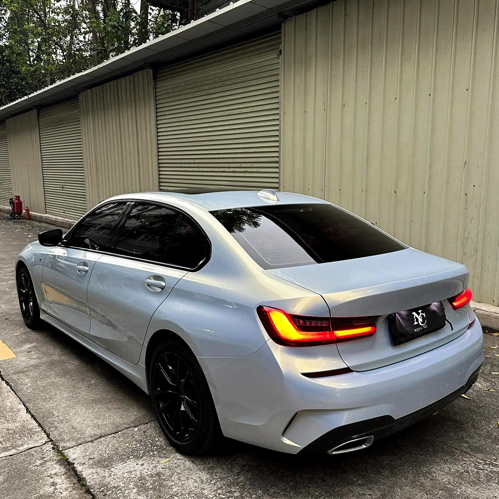 Mermaid Blue Charm Gold Car Wrap