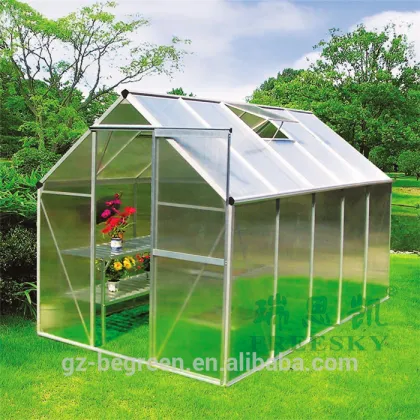 galvanized steel frame plastic commercial victorian tropical garden greenhouse for sale