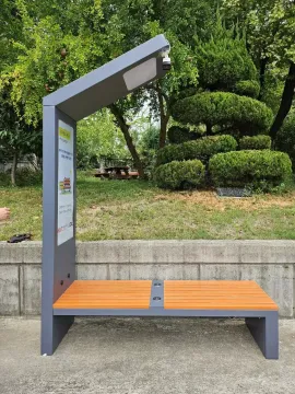 Modern Solar-Powered Outdoor Seating Solution