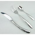 Steel cutlery and spoons used in restaurants