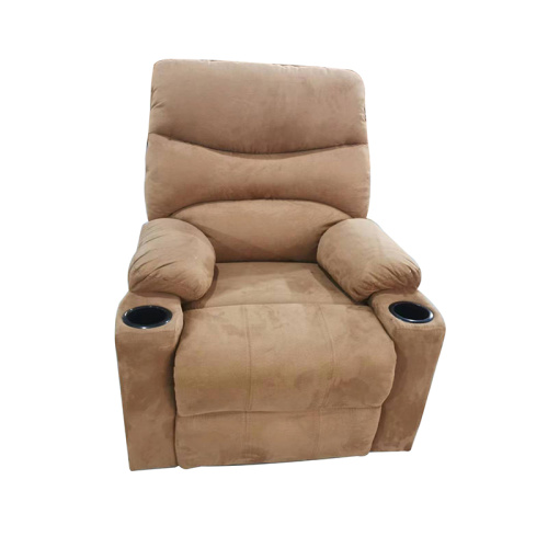 Single Faux Suede Fabric Recliner Sofa