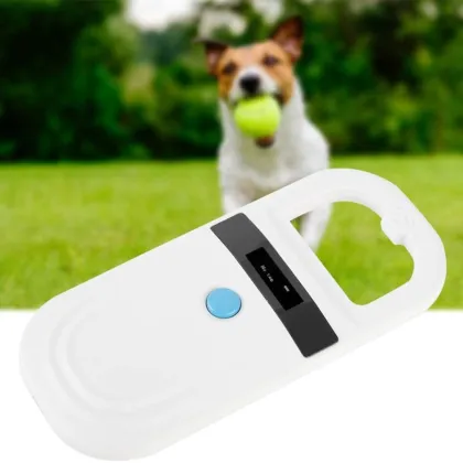 Handheld 134.2kHz RFID Pet Microchip Scanner for Animal Identification Management