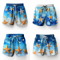 Qualité 100% polyester OEM Color Beach Shorts solide imperméable pour la saison estivale