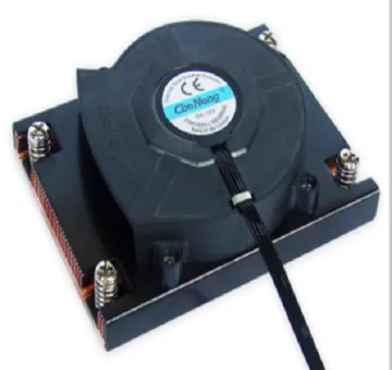 Small Pure copper skiving fin heatsink cpu cooler