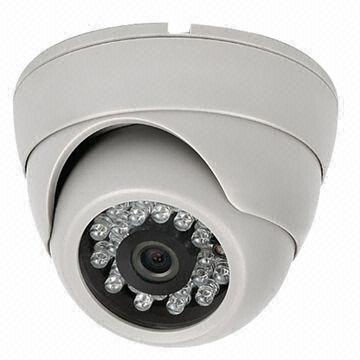 Dome Color CCD Camera, 420TVL Resolution, IP65 Weatherproof