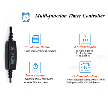 Waterproof LED Aquarium Lights with Timer for Freshwater