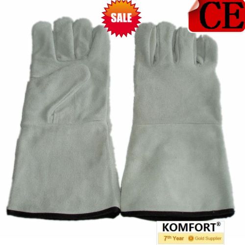 High Quality Full Cow Leather Work Welding Glove with CE (JMC-409T)