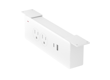 amazon 2 outlet uner table mounted power strip