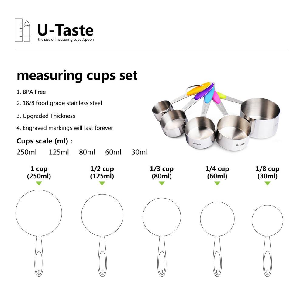 10 Piece Measuring Cups and Spoons