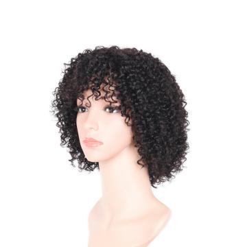 100% NATURAL VIRGIN REMY HUMAN HAIR  CURLY WIG