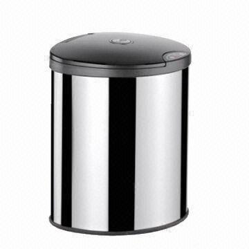Automatic Sensor Garbage Can/Bin with 14L Capacity, Made of Stainless Steel, with Handsfree Lid