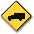 Slow Moving Vehicle Safety Triangle Traffic Sign