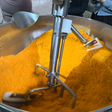 Gas Heating Industrial Planetary Stirring Bean Paste Soup Jam Cooking Pot with Mixer