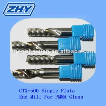 cnc milling ball nose conical single flute end mill cutters