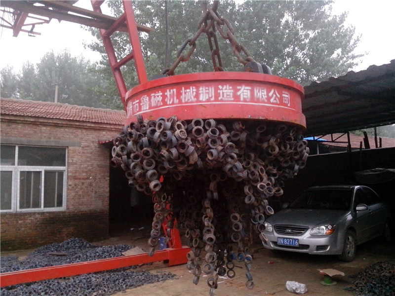 Custom Electromagnet Steel Billet Lifter - 2 Ton Circular Electric Lifting Magnet