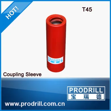 High precision rock drill thread tapered adapter sleeve