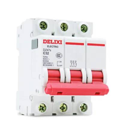 DELIXI Mini Air Breaker Switch 1P 10A to 63A for DIY Smart Home Automation