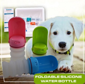 Pet Dog CC Simon Travel Silicone Water Bottle - 2020's Most Popular Choice for Small and Large Dogs