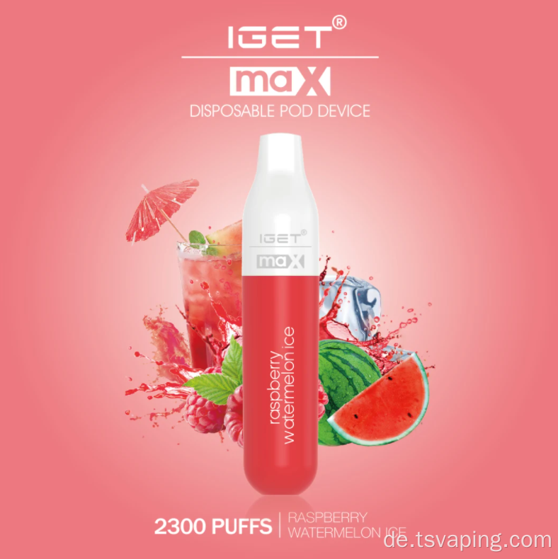 Guter Geschmack Iget Max Vape 16 Geschmacksrichtungen 8 ml