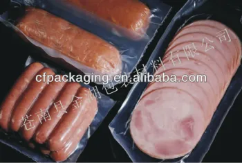 food grade PA/PE 3-side sealed 7-layer medium barrier vacuum packaging frozen meat bag pouch