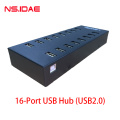 16 Port USB 2.0 Splitter de cubo