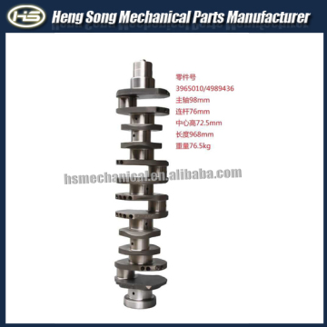 Hot sale excavator engine parts new Crankshaft 3965010/4989436